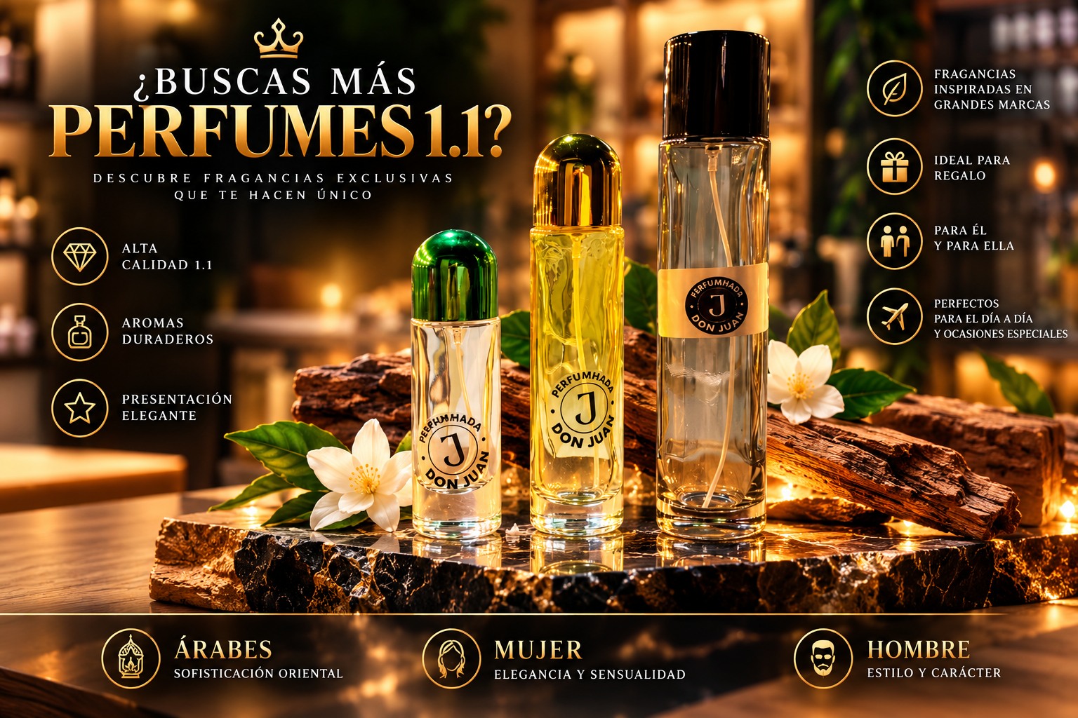 Perfumhada Don Juan: descubre perfumes árabes, para mujer y para hombre